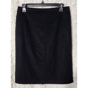 Max Mara Womens Wool Pencil Skirt Size 6 Black‎ Officecore Career Capsule *READ*